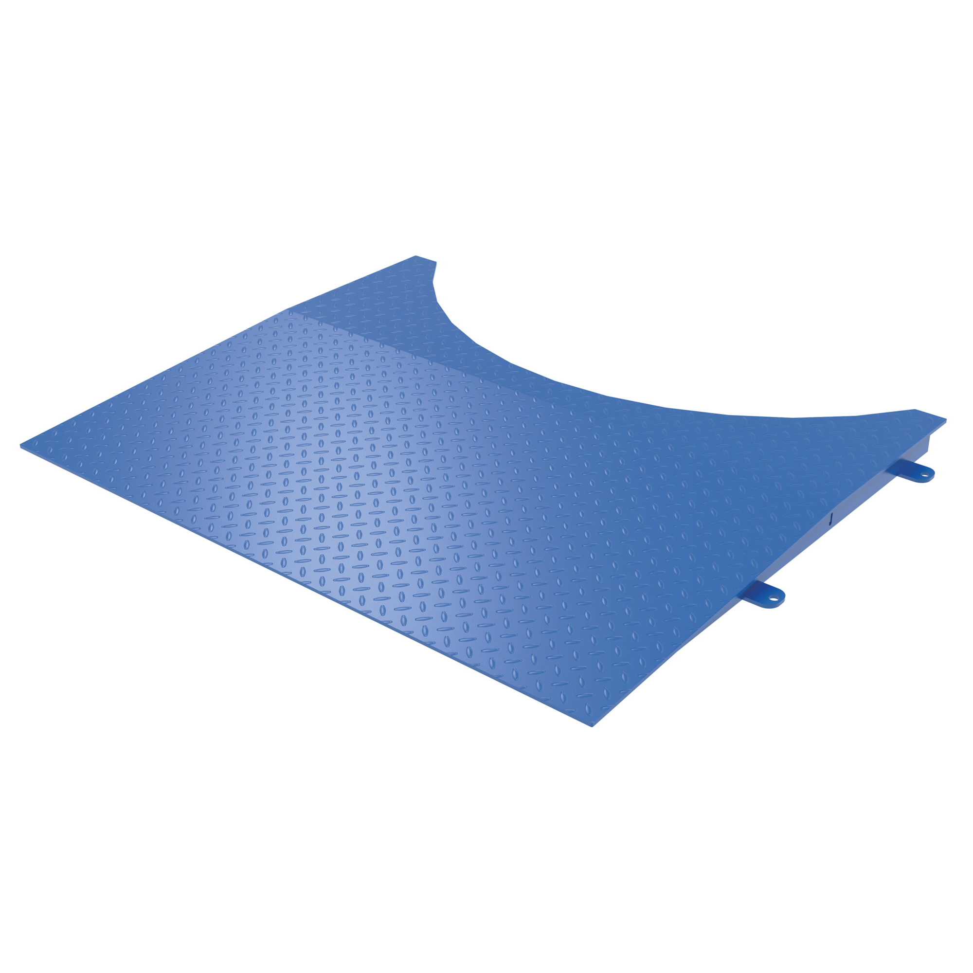 Vestil Steel Low Profile Powered Carousel Approach Ramp 48 In. Usable Width 4000 Lb. Capacity Blue